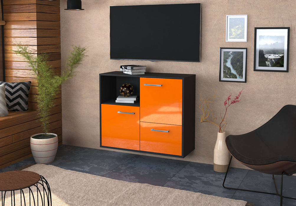 Sideboard Boise, Orange Front (92x79x35cm) - Dekati GmbH