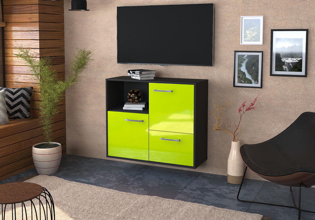 Sideboard Boise, Grün Front (92x79x35cm) - Dekati GmbH