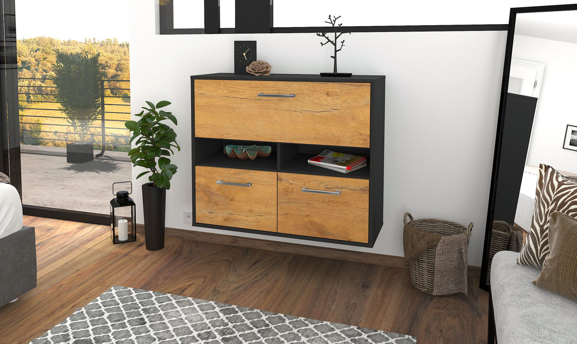 Sideboard San Bernardino, Eiche Front (92x79x35cm) - Dekati GmbH