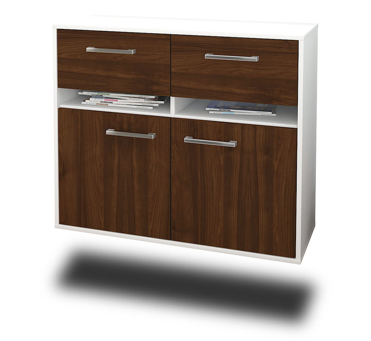 Sideboard Akron, Walnuss Seite ( 92x79x35cm) - Dekati GmbH