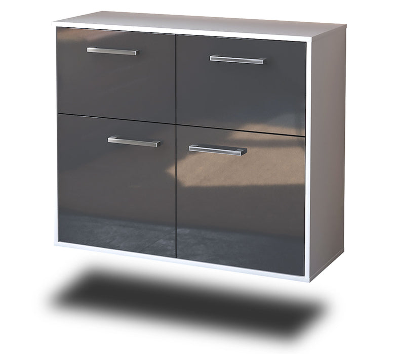 Sideboard Gilbert, Grau Seite ( 92x79x35cm) - Dekati GmbH