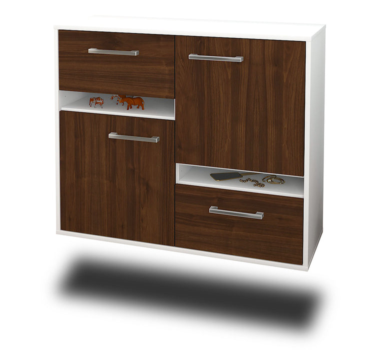 Sideboard Irvine, Walnuss Seite ( 92x79x35cm) - Dekati GmbH