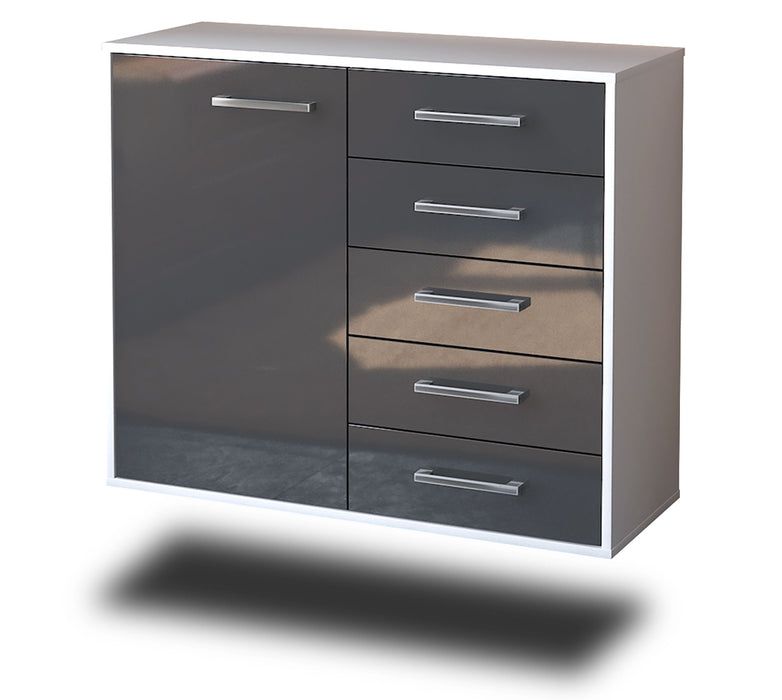 Sideboard Yonkers, Grau Seite ( 92x79x35cm) - Dekati GmbH