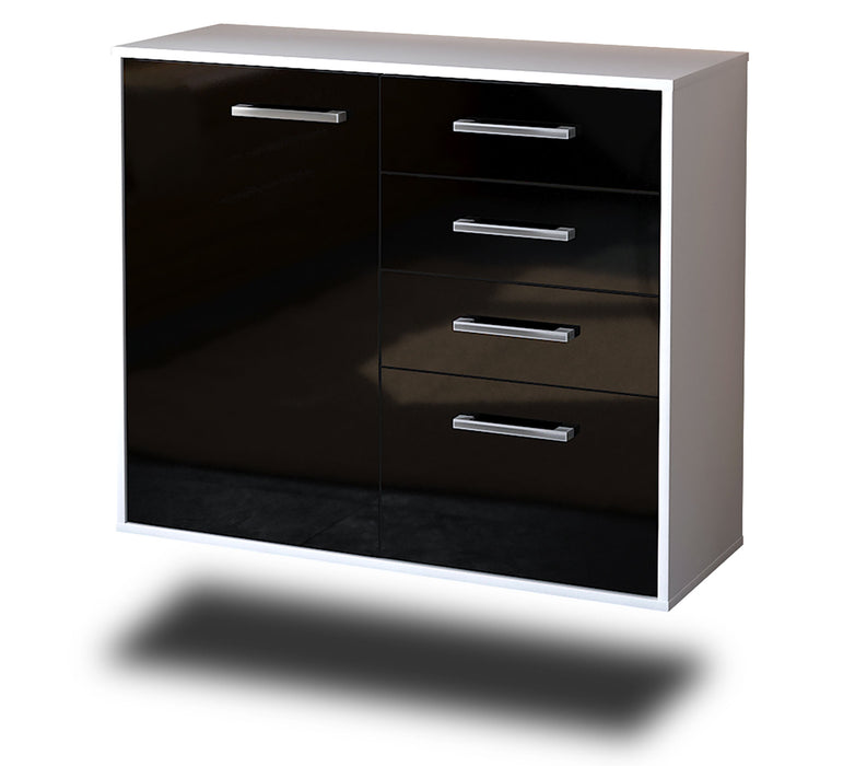 Sideboard Tacoma, Schwarz Seite ( 92x79x35cm) - Dekati GmbH