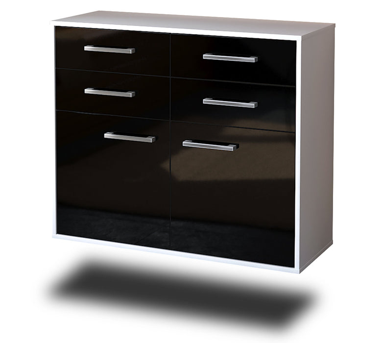 Sideboard Grand Rapids, Schwarz Seite ( 92x79x35cm) - Dekati GmbH