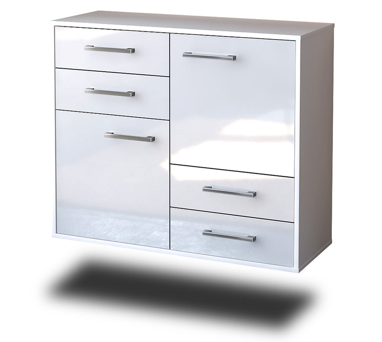 Sideboard Little Rock, Weiß Seite ( 92x79x35cm) - Dekati GmbH