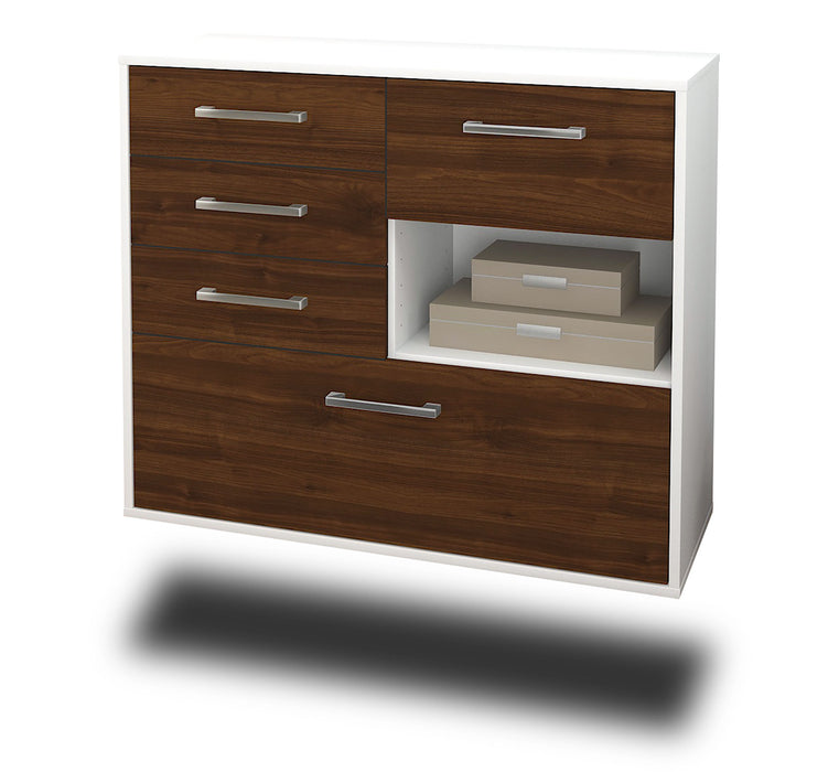 Sideboard Knoxville, Walnuss Seite ( 92x79x35cm) - Dekati GmbH