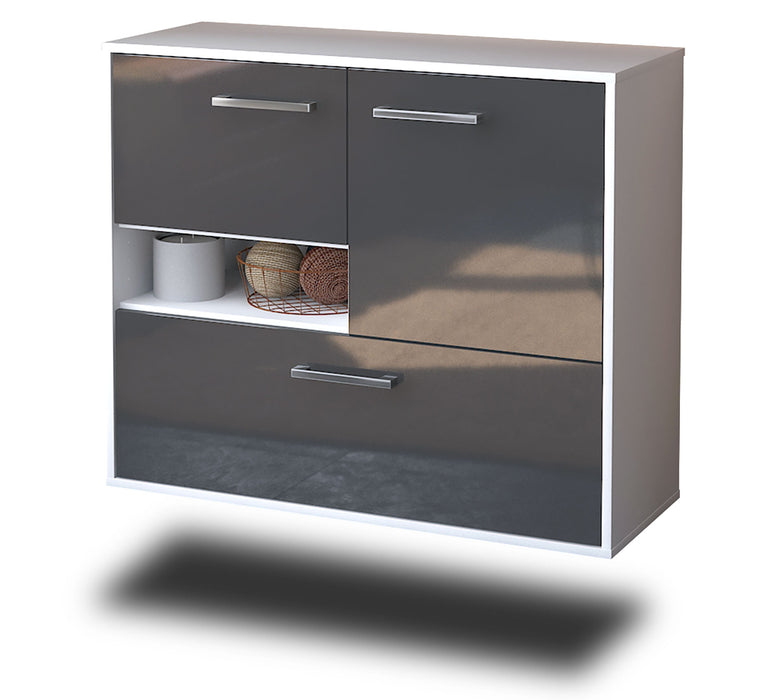 Sideboard Santa Clarita, Grau Seite ( 92x79x35cm) - Dekati GmbH