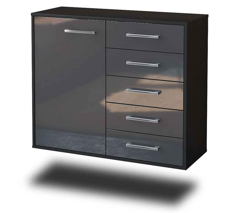 Sideboard Yonkers, Grau Seite ( 92x79x35cm) - Dekati GmbH